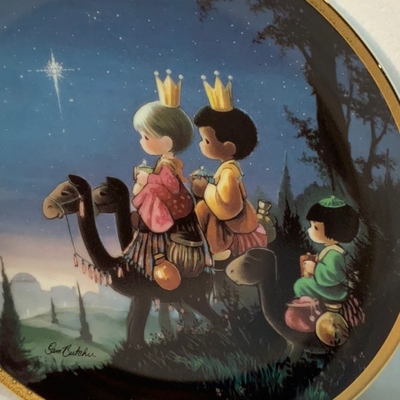 Precious Moments Plate Bible Story - They followed the Star - Samuel Butcher - Picture 2 of 4